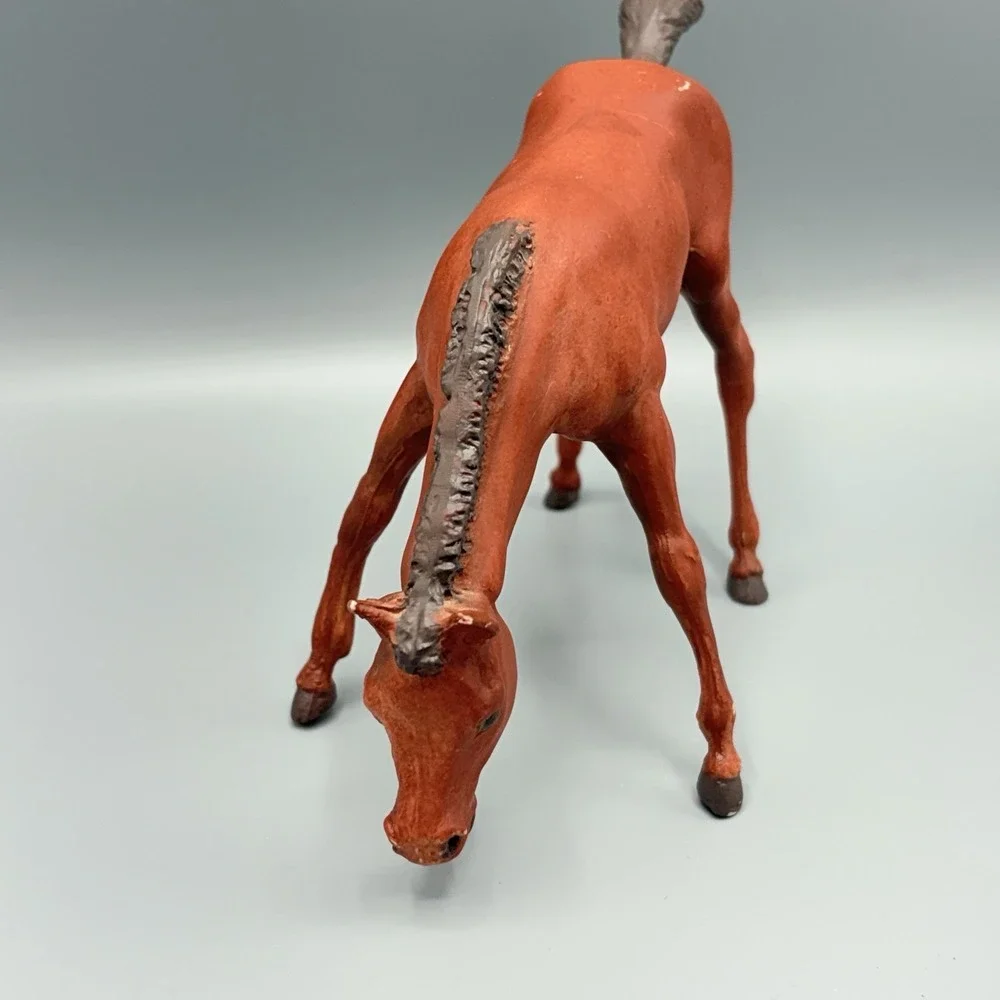 Breyer Grazing Foal Palomino Red Early Mold Mark Vintage